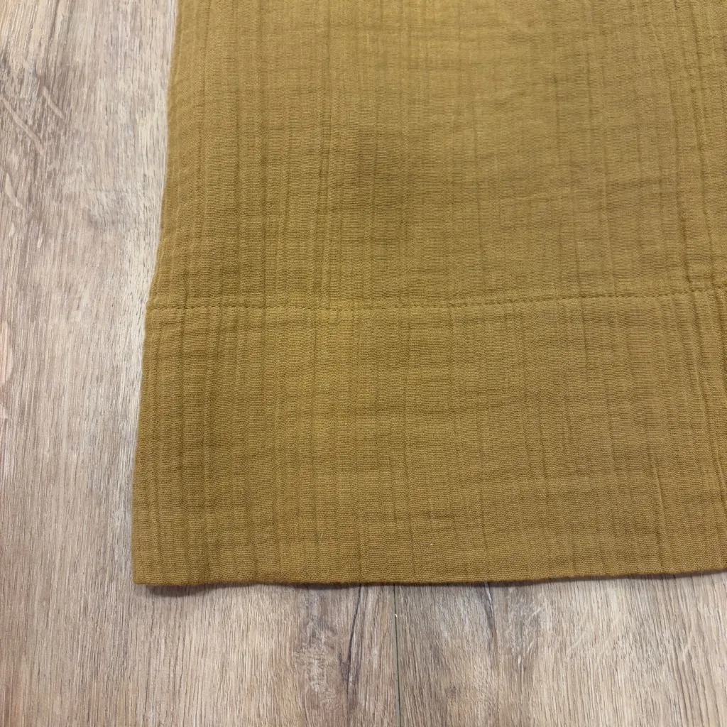 🌟SUNDRY🌟 SHORT SLEEVE EMBROIDERED COTTON GAUZE BEACH DRESS BROWN SZ 1 OR M - Image 8