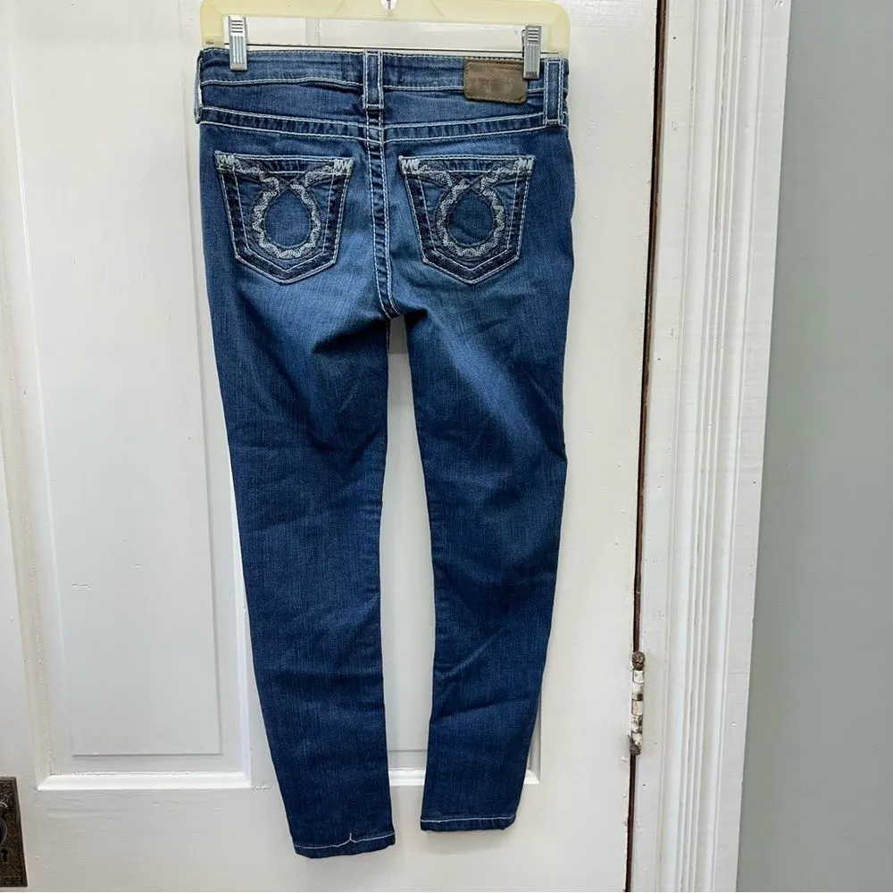 Big Star Kate Straight thick stitch‎ denim jeans women's 25R 25 Regular - Image 3