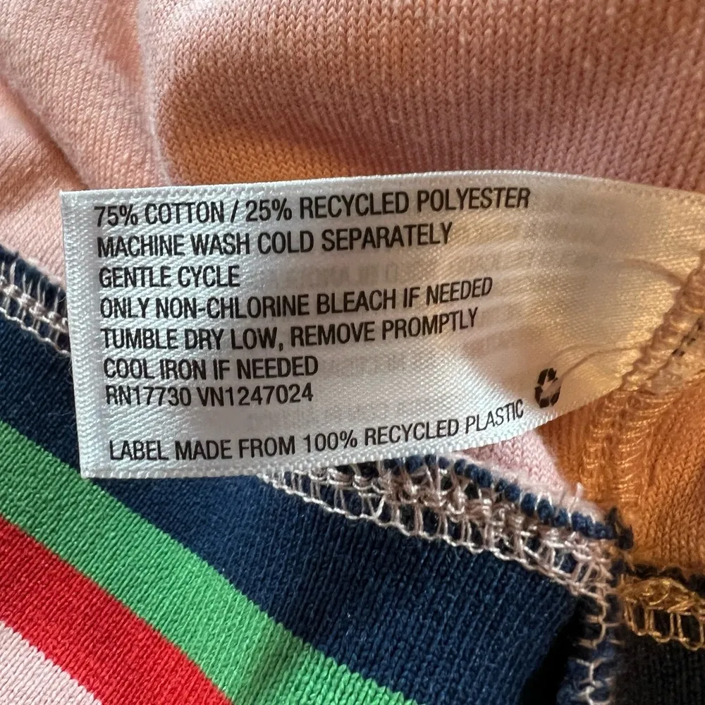 Wild Fable Crop Tank Pink Rainbow Striped Hem Retro Festival Pride Summer XXL - Image 3