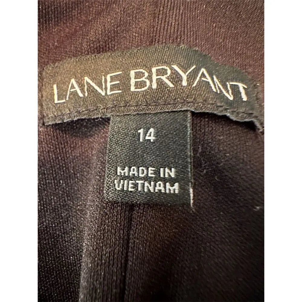 Lane Bryant Women's Size 14 Floral Chiffon Sleeveless Midi Dress - Image 11