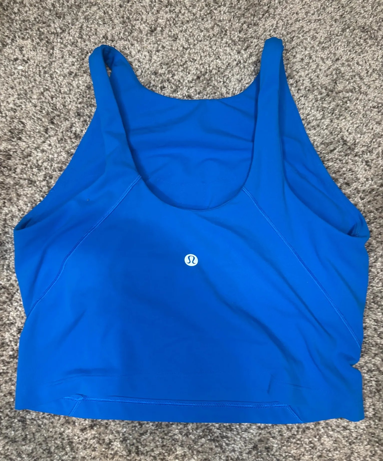 Poolside Blue Lululemon High Neck Align Tank - Image 2