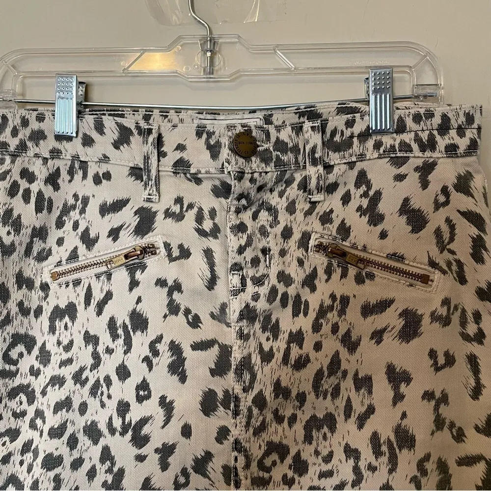 Stone Leopard Soho Zip Stiletto Pencil Skirt Mob Wife - Image 6