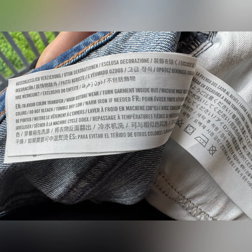 Abercrombie & Fitch High Rise Skinny Jeans Women’s 6 28x27 Distressed Blue Denim - Image 6