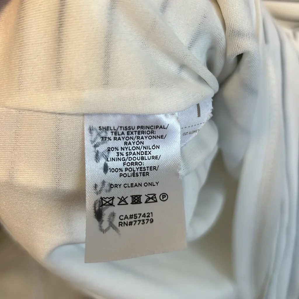 Ann Taylor White & Blue Stripe Side Tie Knot Sheath T-Shirt Dress, MP - Image 11