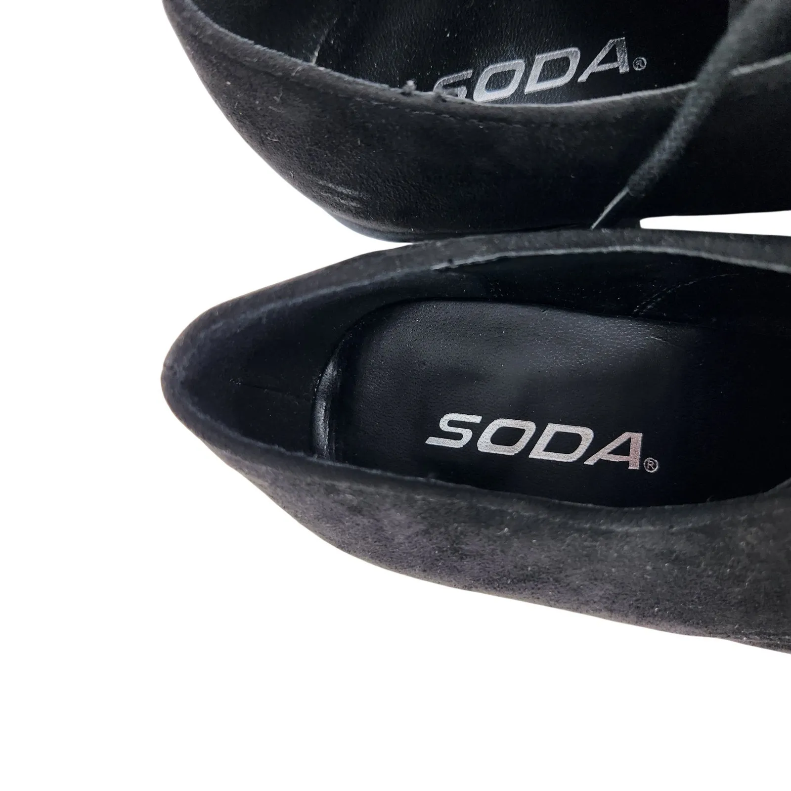 Soda Black Suede 90s Lace Up Chunky Platforms Boots Grunge Gothic Shoes Size 8 - Image 7