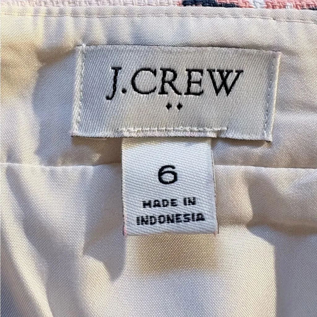 J.Crew Textured Weave Floral Print Pencil Skirt in Pink, Blue & Mustard Sz 6💚 - Image 7