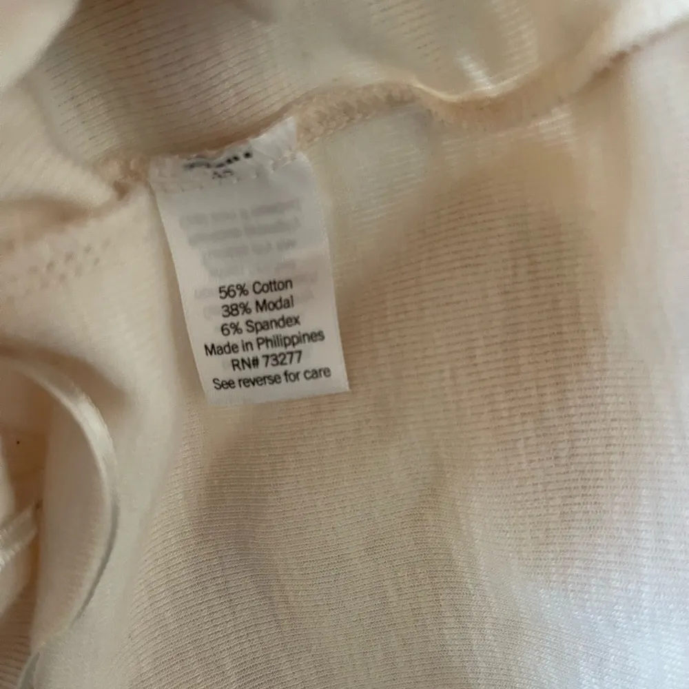 LC Lauren Conrad Tunic Blouse Women's XL English Cream Cotton Blend Raglan Slee - Image 5