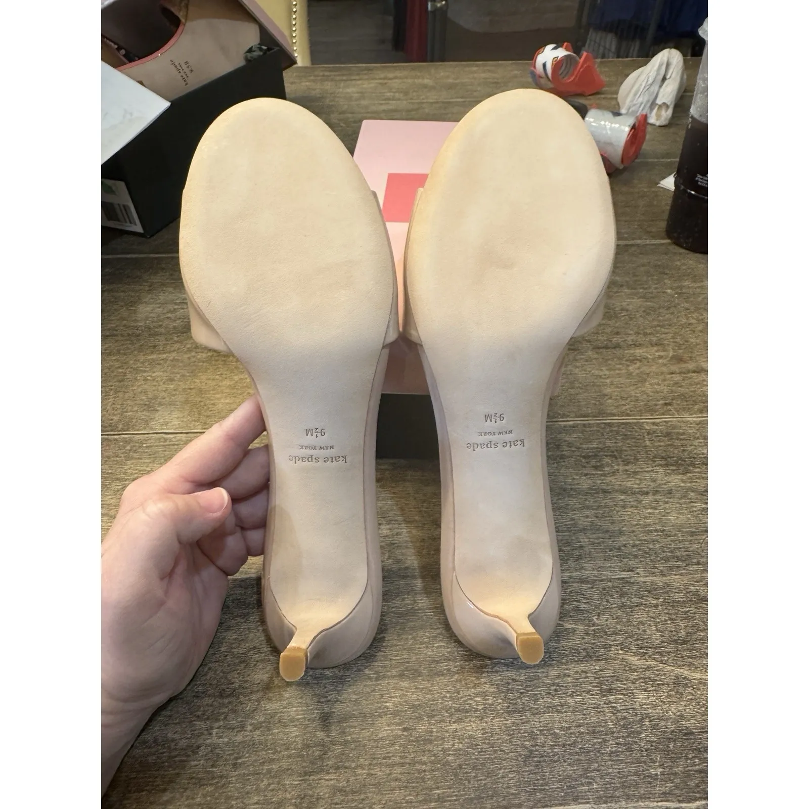 KATE SPADE New York Women's Size 9.5‎ M Savvi Heeled Sandal, Tusk NEW - Image 7