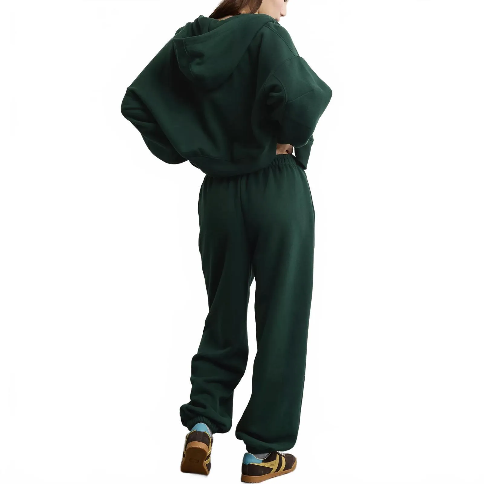 AE Everyday Luxe Sweatpant American Eagle NWT Deep Forest XS - Image 6