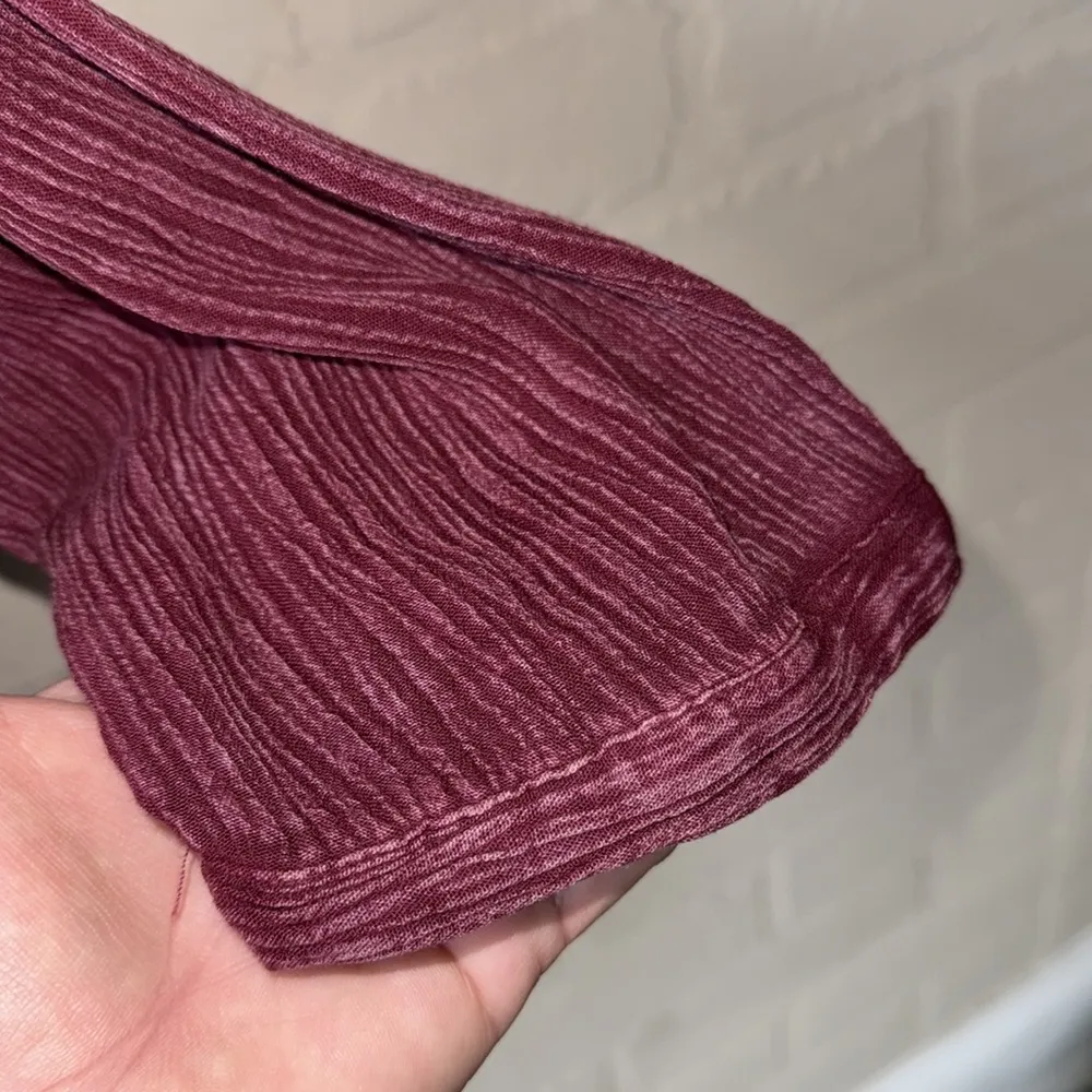 Free‎ People tunic long sleeve pockets xs oversized pleated hidden button down - Image 3