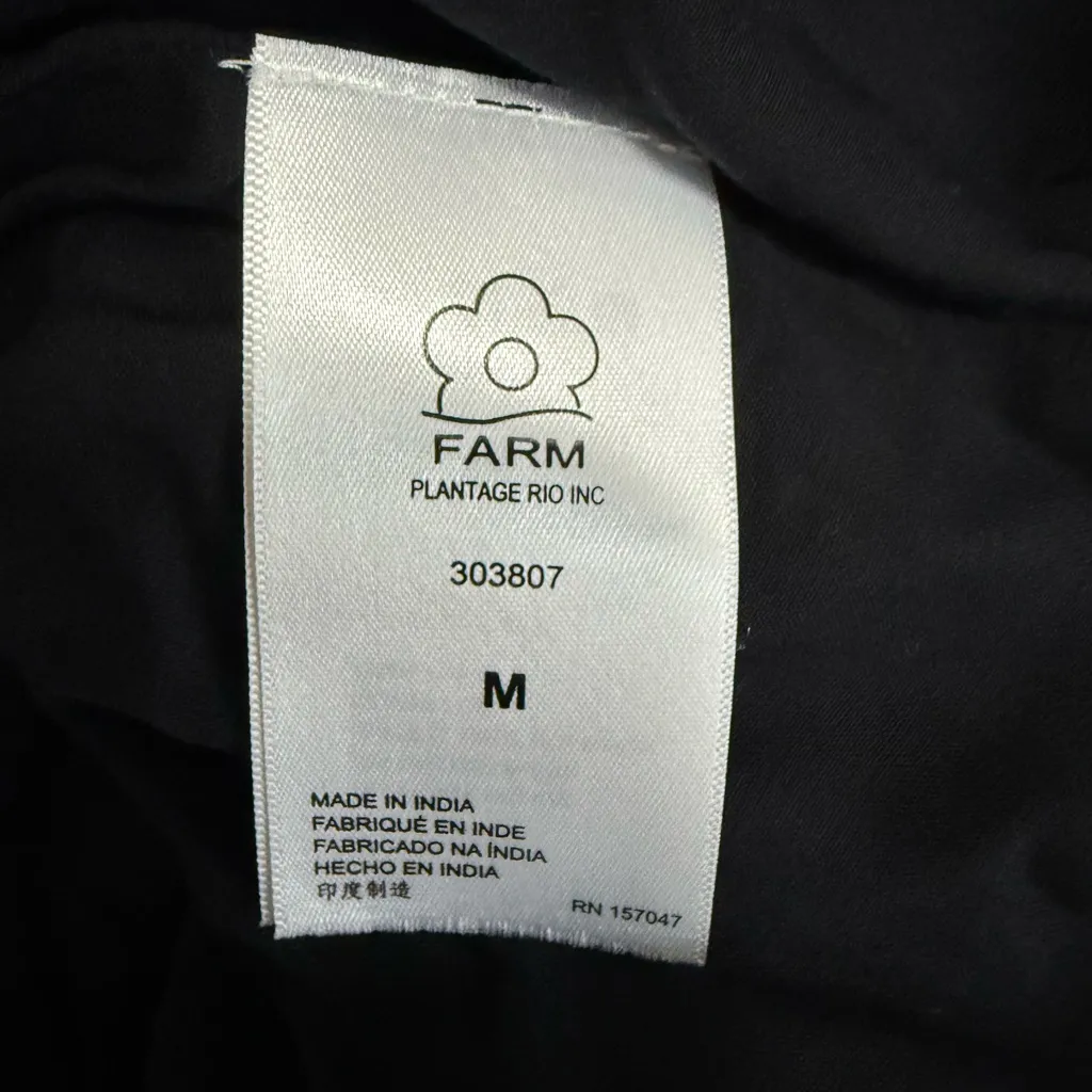 FARM Rio Mini Dress Rainbow Oxen Polka Dot Print Flowy Long Sleeve Size M Medium - Image 13