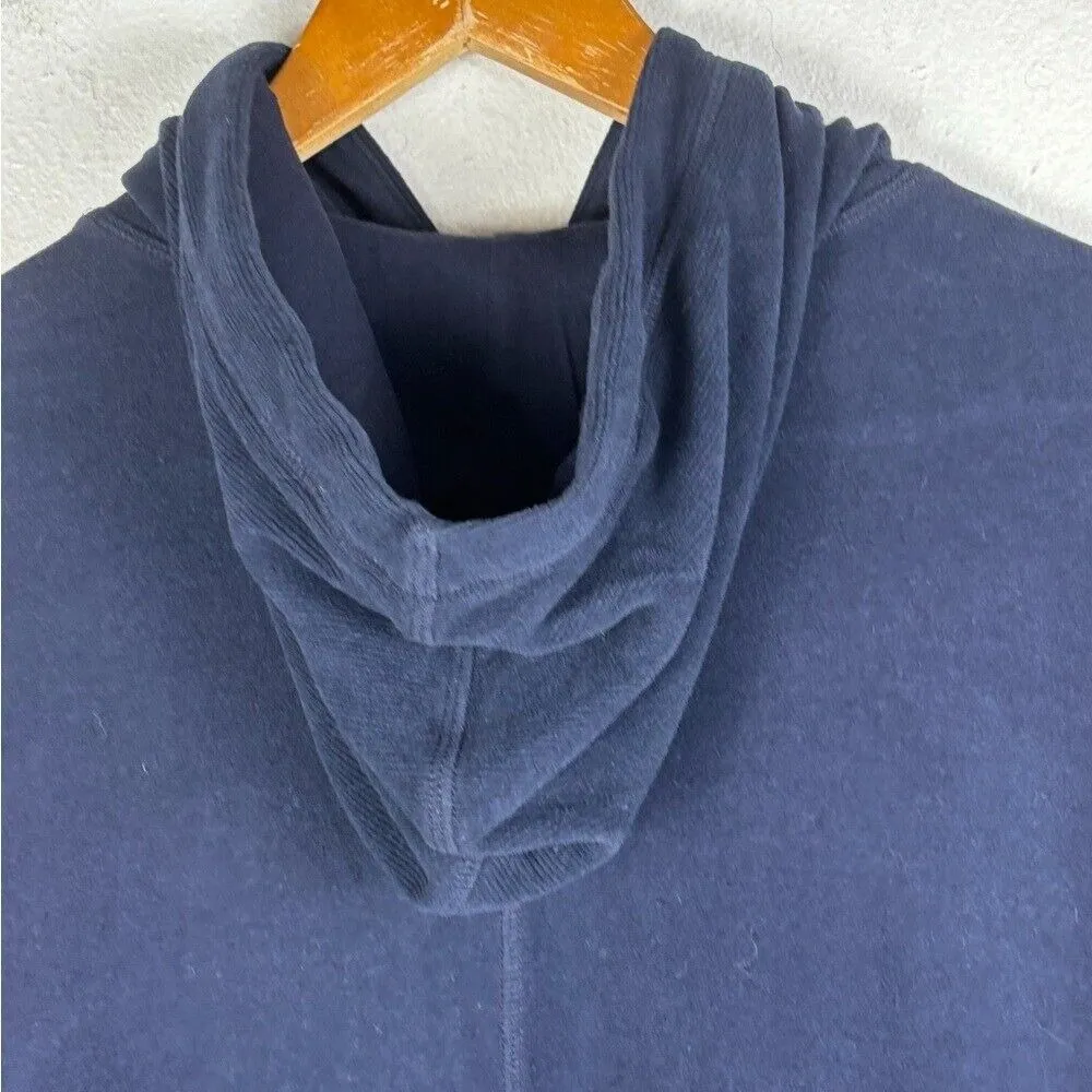 Sweaty Betty Escape the Luxe Navy Blue Hooded Sweatshirt‎ Pullover Hoodie - Image 9