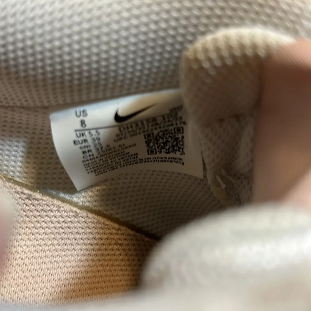 Nike White and Pink Retro Sneakers Court Vision  with Leather Upper gently worn - Image 15