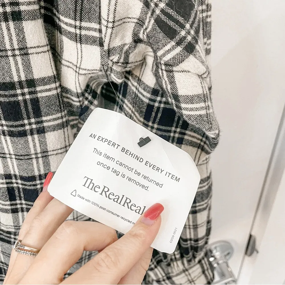 ETOILE ISABEL MARANT Faber Plaid Wool Dress Long Sleeves - Image 54