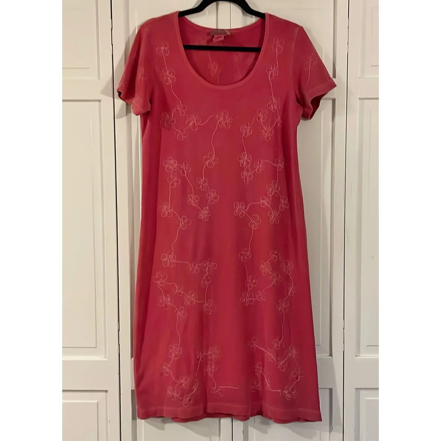 The Territory Ahead pink embroidered midi dress Medium - Image 3