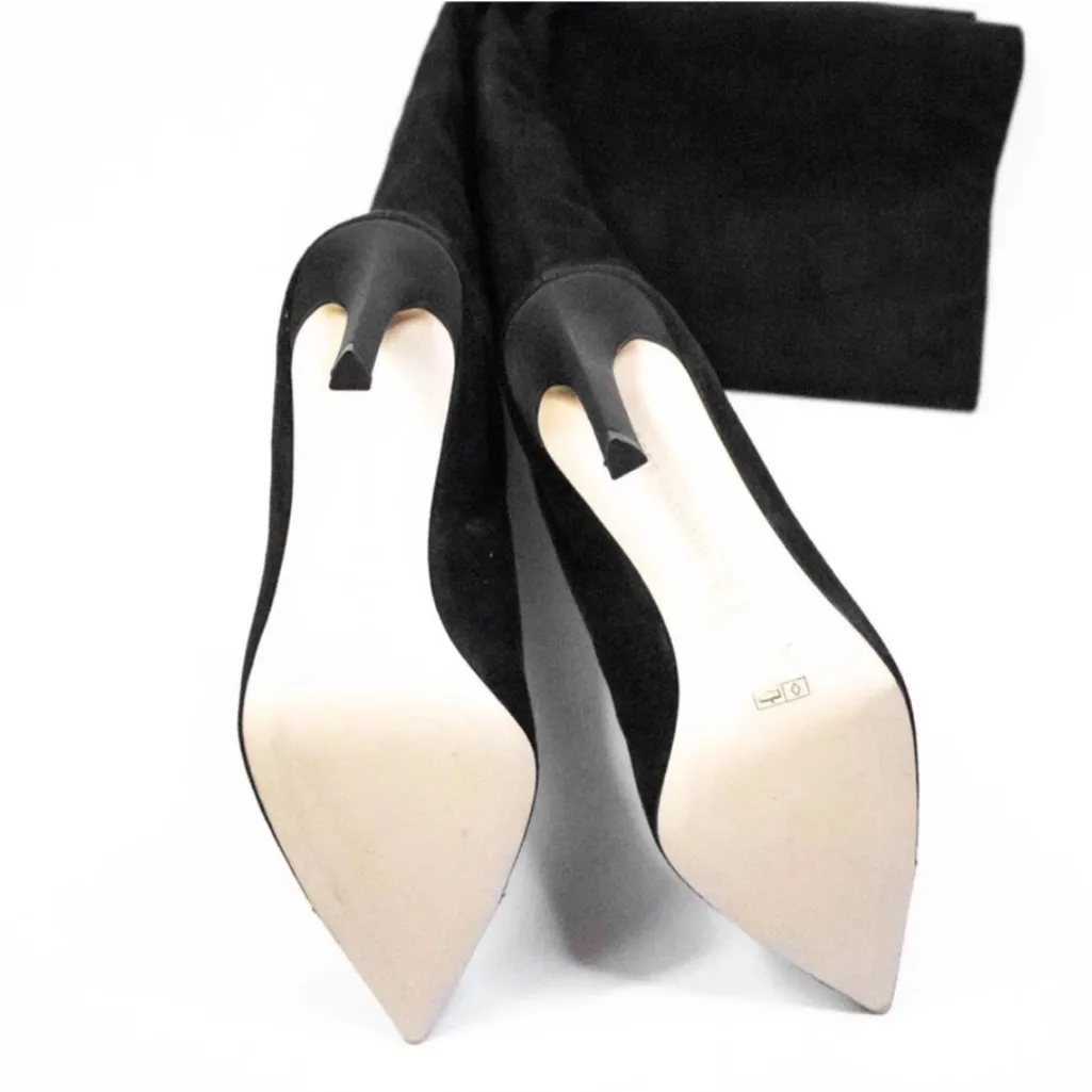 Good American Super Tall High Heel Black Over-the-Knee Boots - Image 4