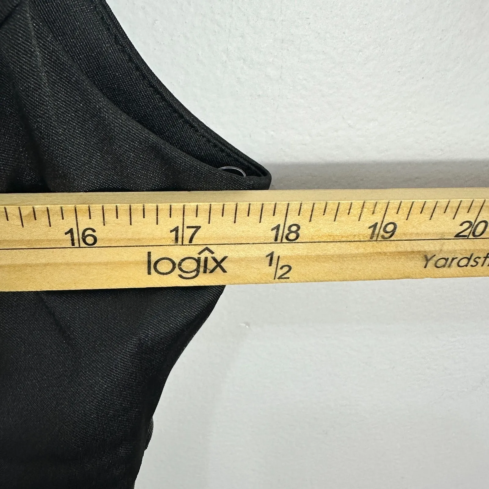 AB Studio Dress 12 Black Sheath Bodycon Cocktail Party LBD Stretch Glam - Image 6