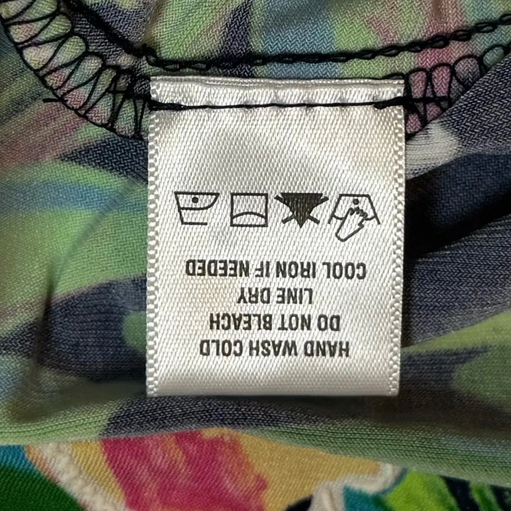 MSK Petite Tropical Floral A-Line Dress PM Sleeveless Resort Summer - Image 11