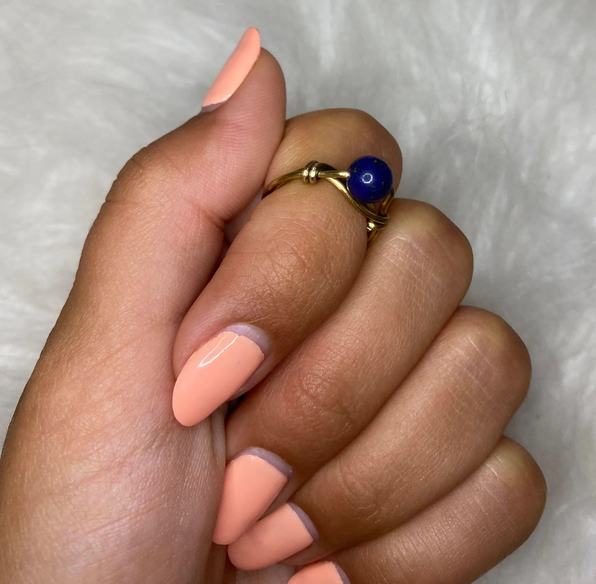 Handmade Lapis lazuli Ring - Image 3