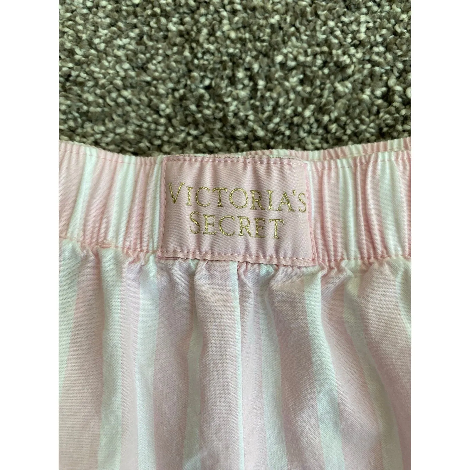 Victoria’s Secret Pink & White Striped Cotton Sleep Shorts – Size XL - Image 6