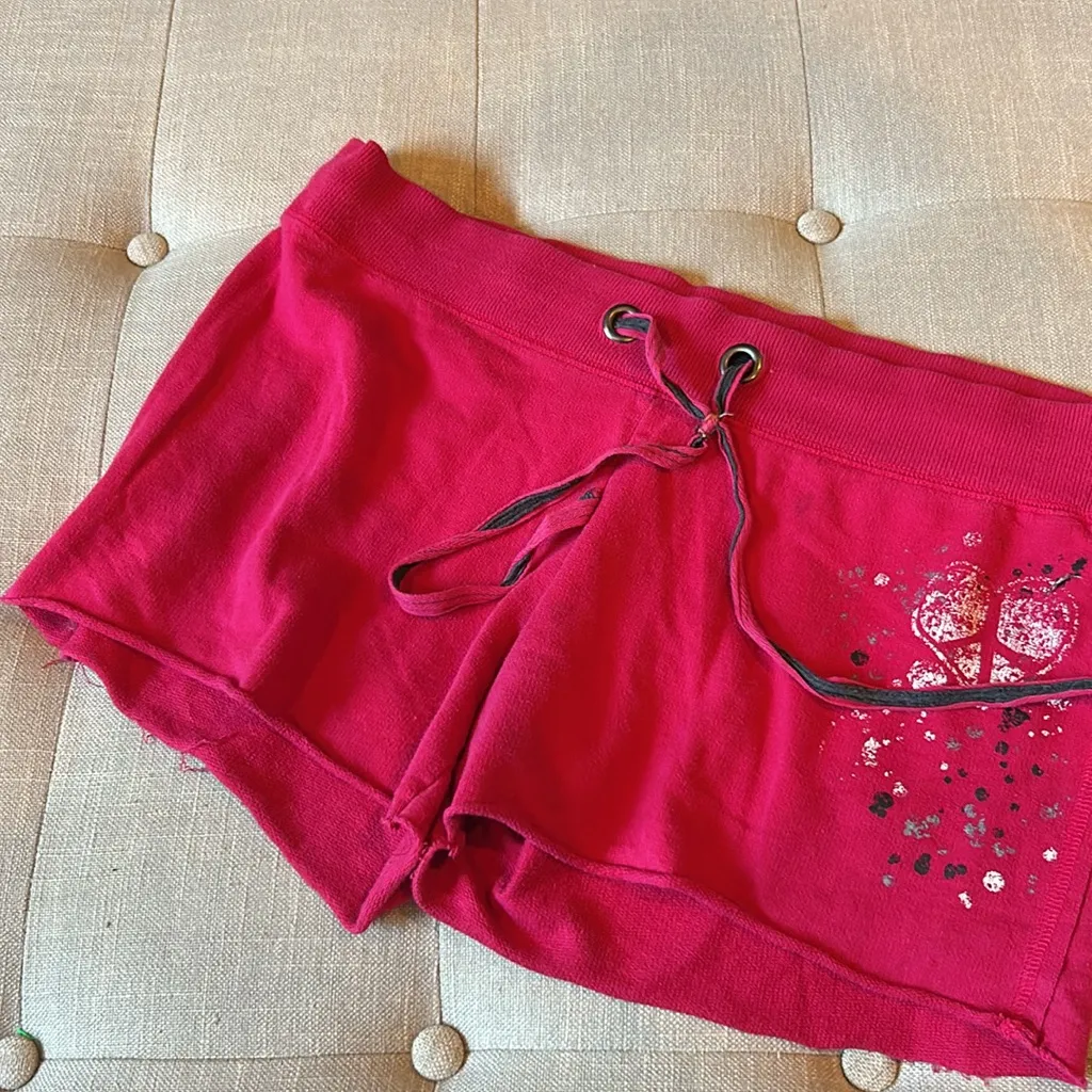 L.e.i 365 Pink Graphic‎ Drawstring Lounge Shorts Size L - Image 5