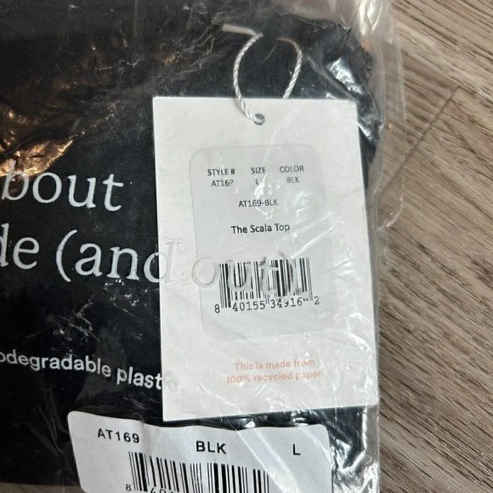 Andie Swim Scala Bikini Top Black Size L NWT - Image 4