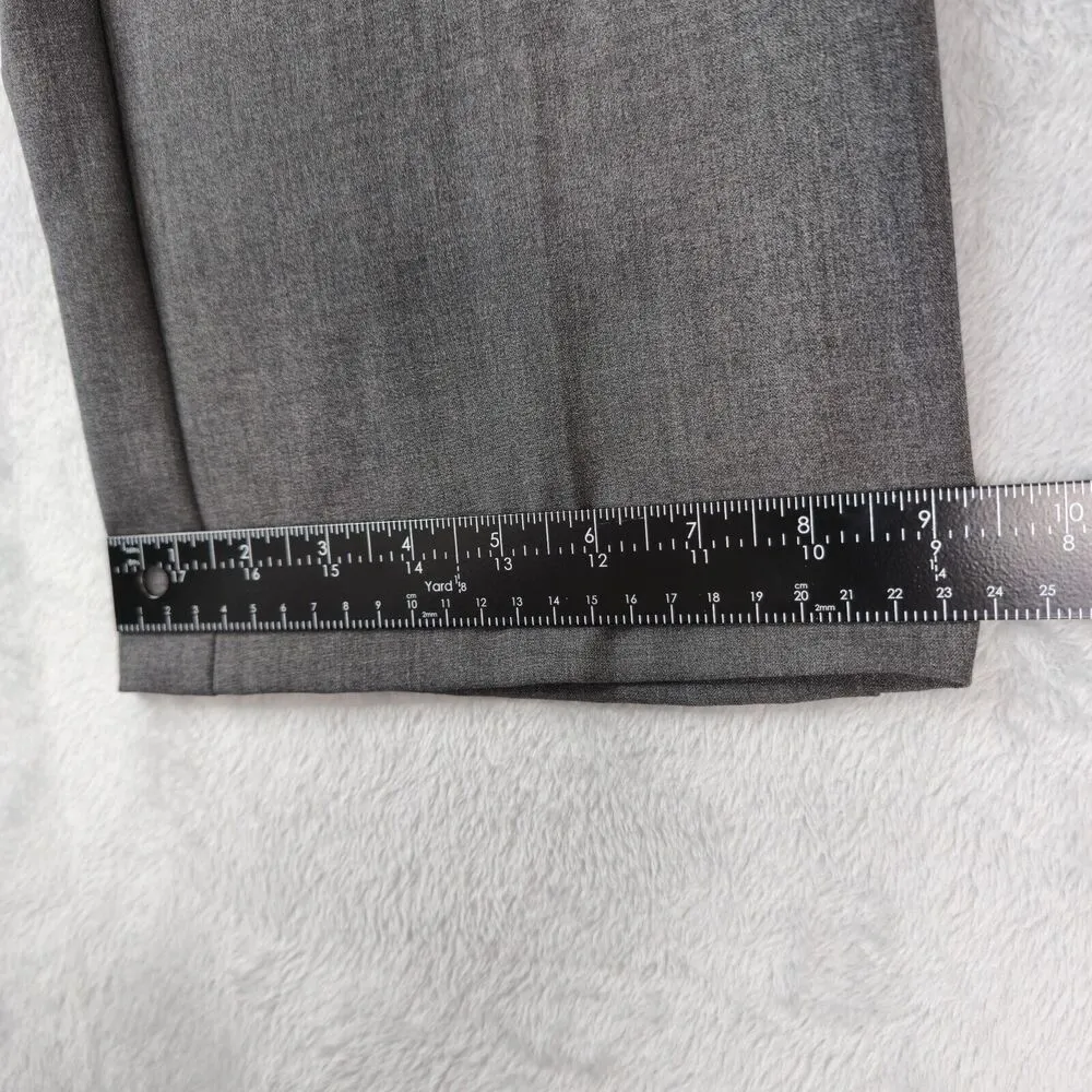 Sag Harbor Dress Pants 12 Short Slimming Solution Gray Straight Business Casual - Image 9