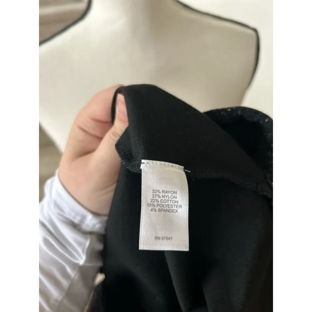 J.Jill Wearever Charcoal Grey Marled White Nub V-Neck Tunic - Image 5