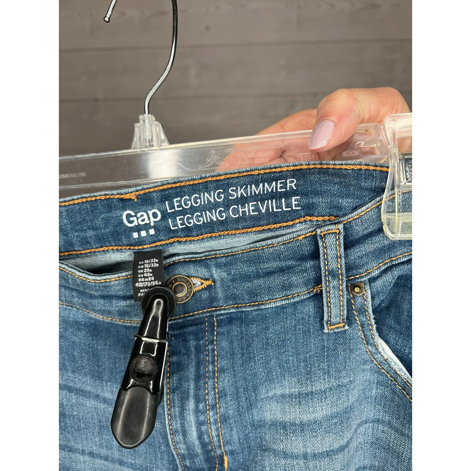 Gap Factory Legging Skimmer medium wash jeans Size 16/33R Blue - Image 3