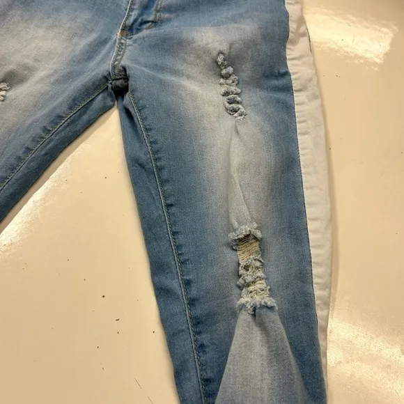 jeans zippers look like FALMER Heritage, not sure no tag Distressed ❤️ Blue Size 16 - Image 2