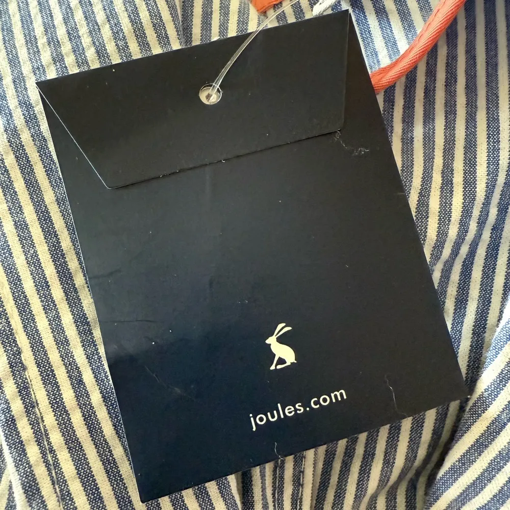 Joules Women’s Erica Blazer Jacket Pinstripe Blue White Striped NWT UK12 US8 Size undefined - Image 4