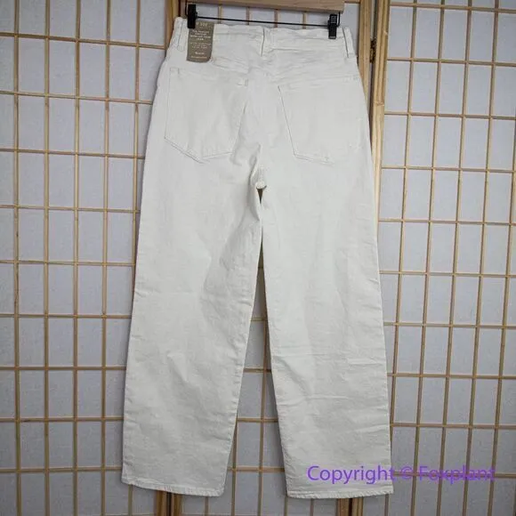 Madewell The Tall Perfect Vintage Wide-Leg Crop Jean Tile‎ White, 30 TALL - Image 8