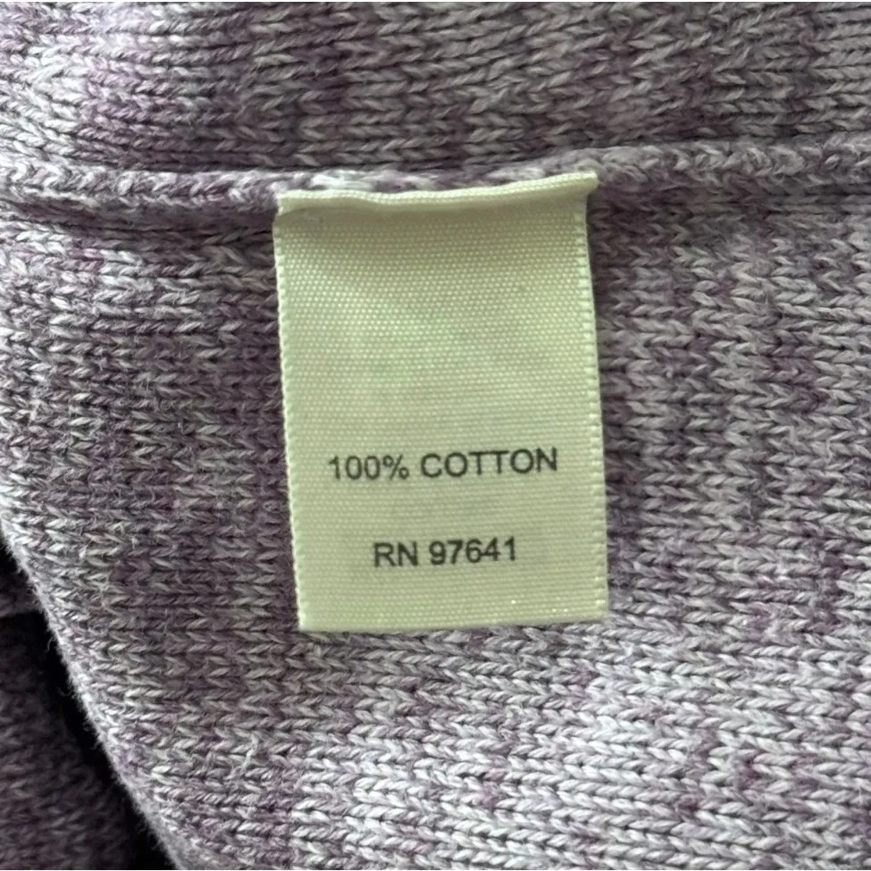 J. Jill Sweater M Purple Heathered Turtleneck Cozy‎ Soft Marled Pullover Vintage - Image 6