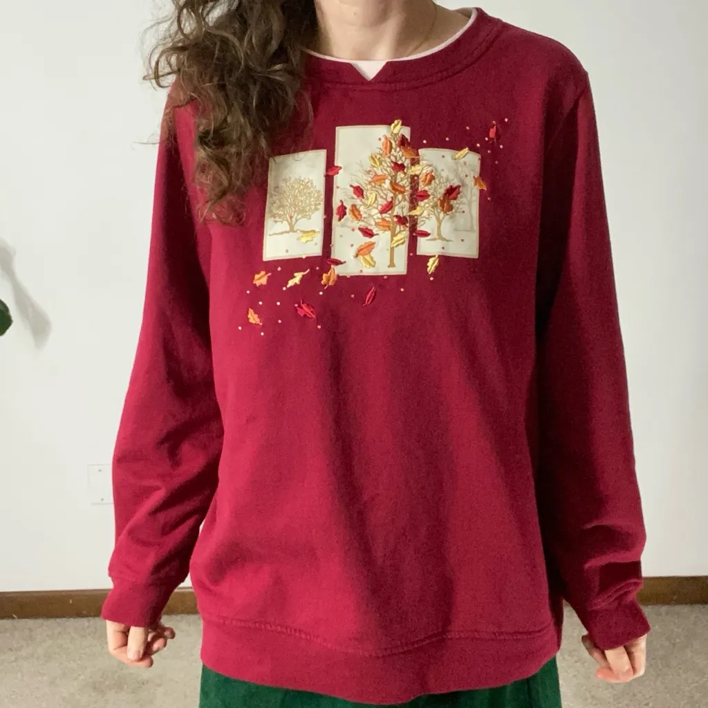 VINTAGE BRECKENRIDGE Leaves Sweatshirt - Image 2