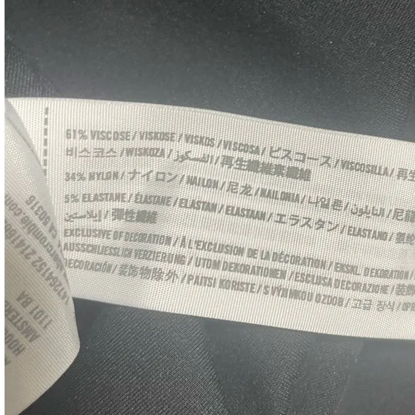 Y2K Retro Abercrombie & Fitch Women Pants‎ S Faux Leather Trim Comfort Stretch - Image 7