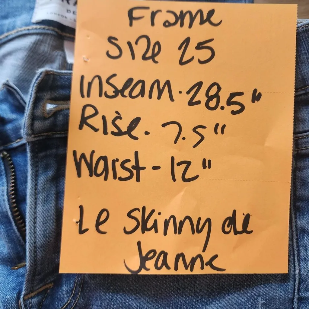 Frame Le Skinny de Jeanne  Size 25 - skinny ankle jeans - Image 7