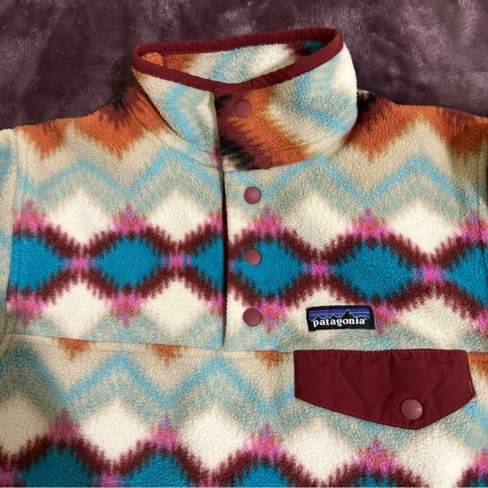 Patagonia Synchilla Fleece Snap T Pullover Cinder Twist, XS - Image 11