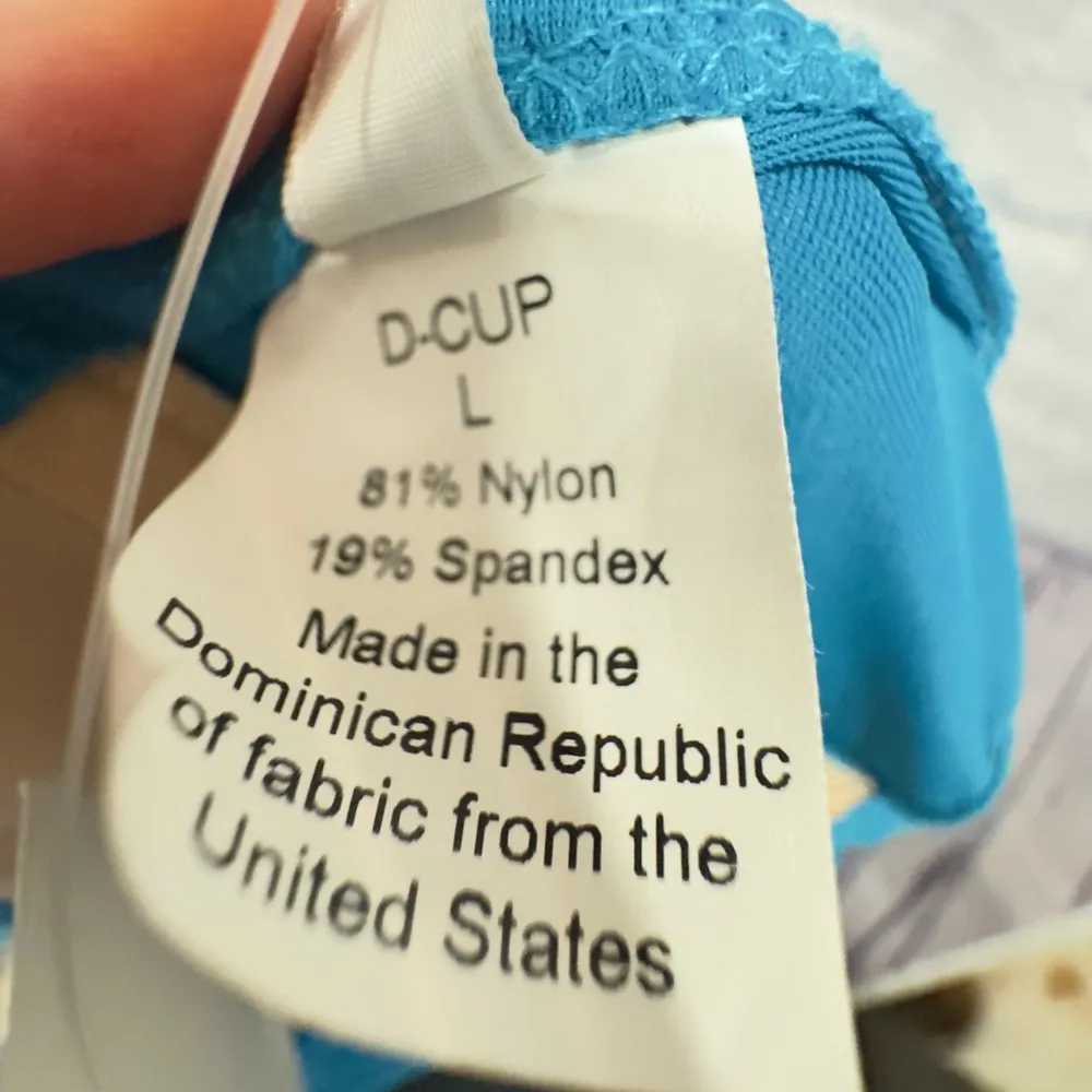 J.Crew Turquoise Twist Front Bikini Top size Large D Cup - Image 6