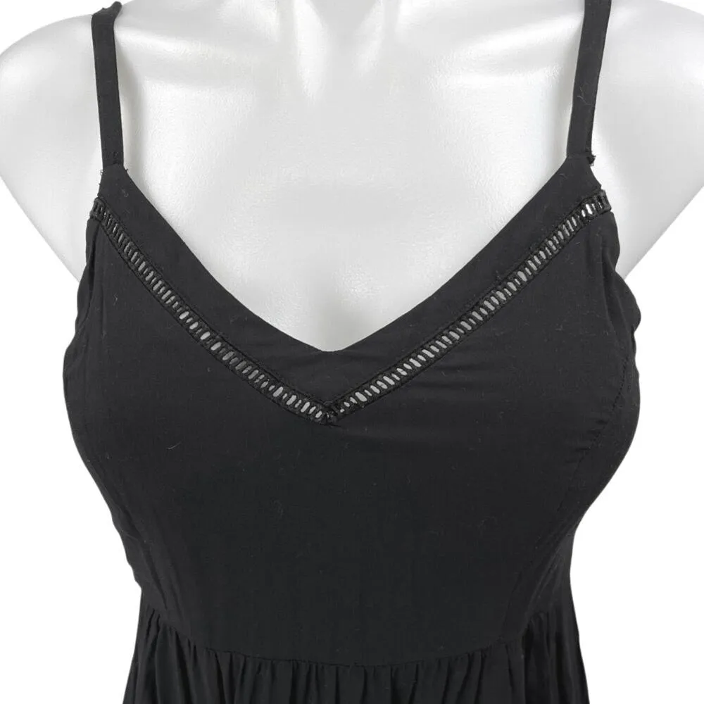 Old Navy Women's Black Sleeveless V Neck Smocked A Line Mini Dress Size XS - Image 3