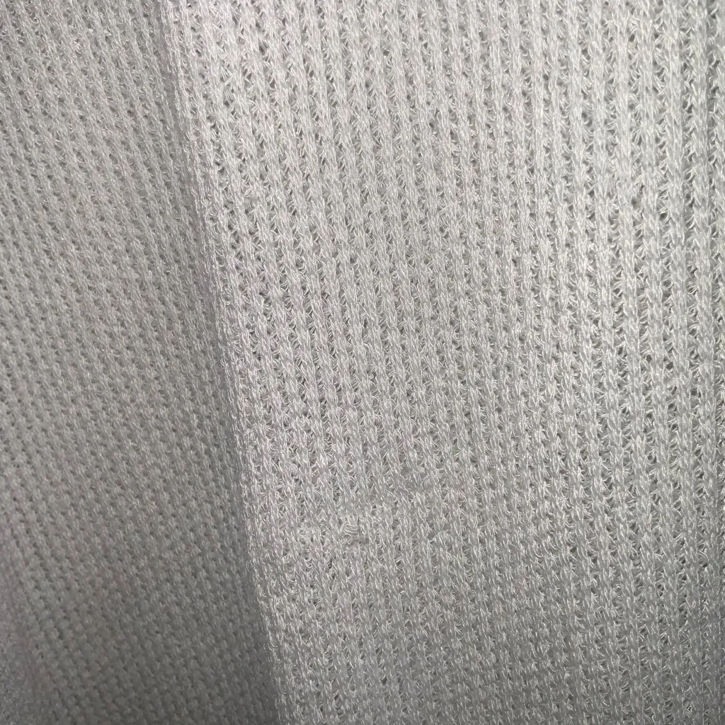 BKE Cream V-Neck Knit  Short Sleeve Oversized Tunic Sweater Medium - Image 7