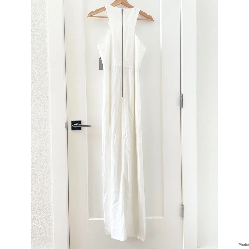 Revolve Lovers+Friends Eternity Expose Midriff Ivory Maxi Dress Asymmetric Hem S - Image 12