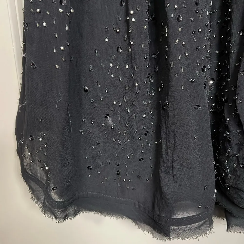 Free People Georgette Beaded Wrap Dress - XS - Image 4