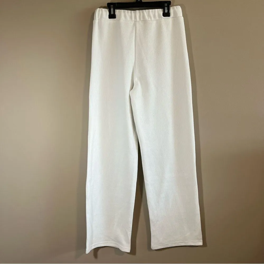 ✨ Oneleven Women’s White Sweater Pants Small White - Image 4