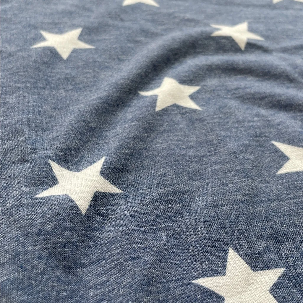 Blue Star Print Long Sleeve Top Size XL - Image 3