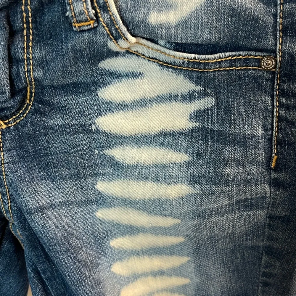 Acid wash Denim Jean Shorts Womens 0 Arizona Jean Co Cutoffs - Image 6