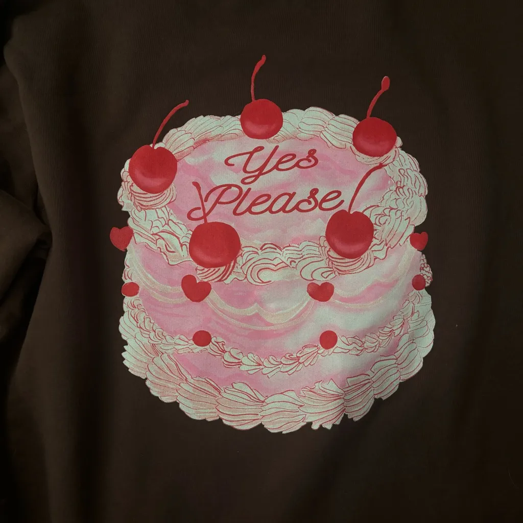 Brown Cake Print Sweater - Image 4
