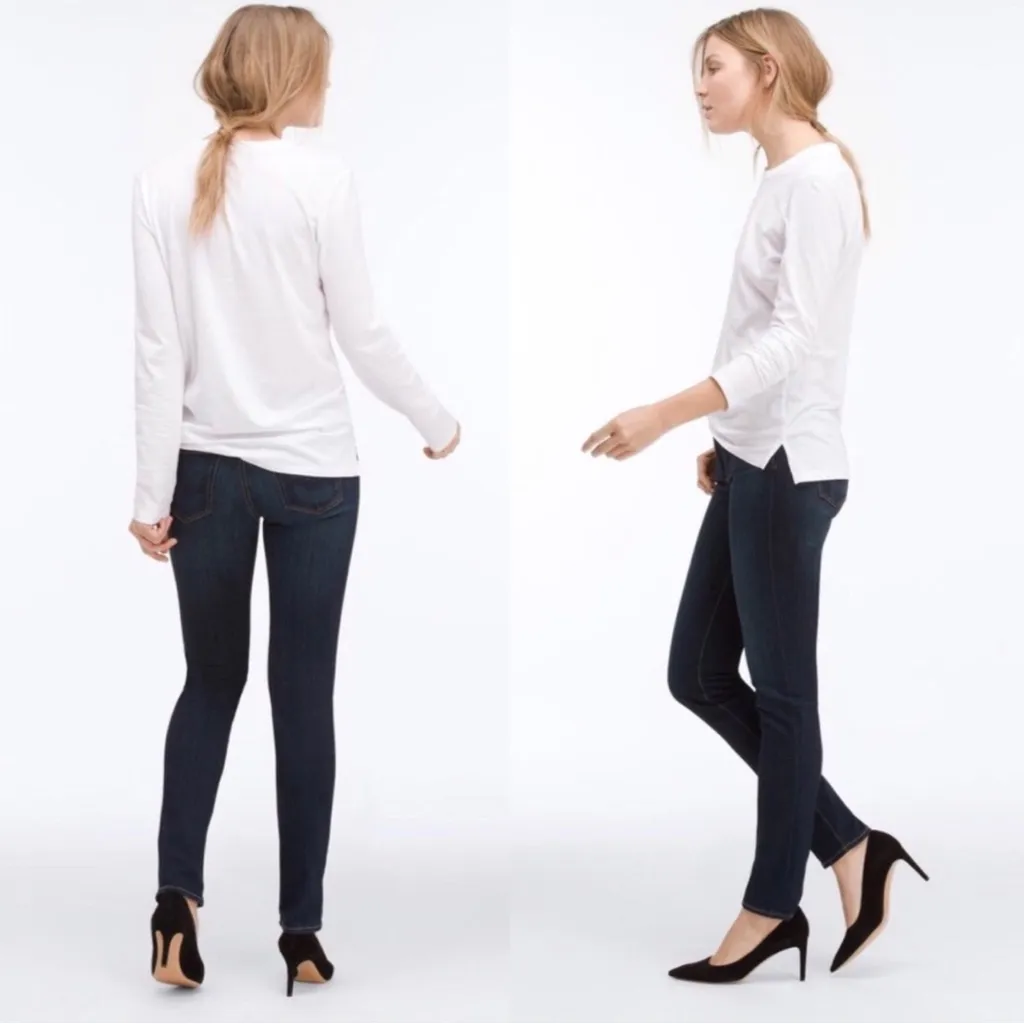 AG • The Stilt Cigarette Jean skinny slim leg Midnight Swim dark wash stretch - Image 8