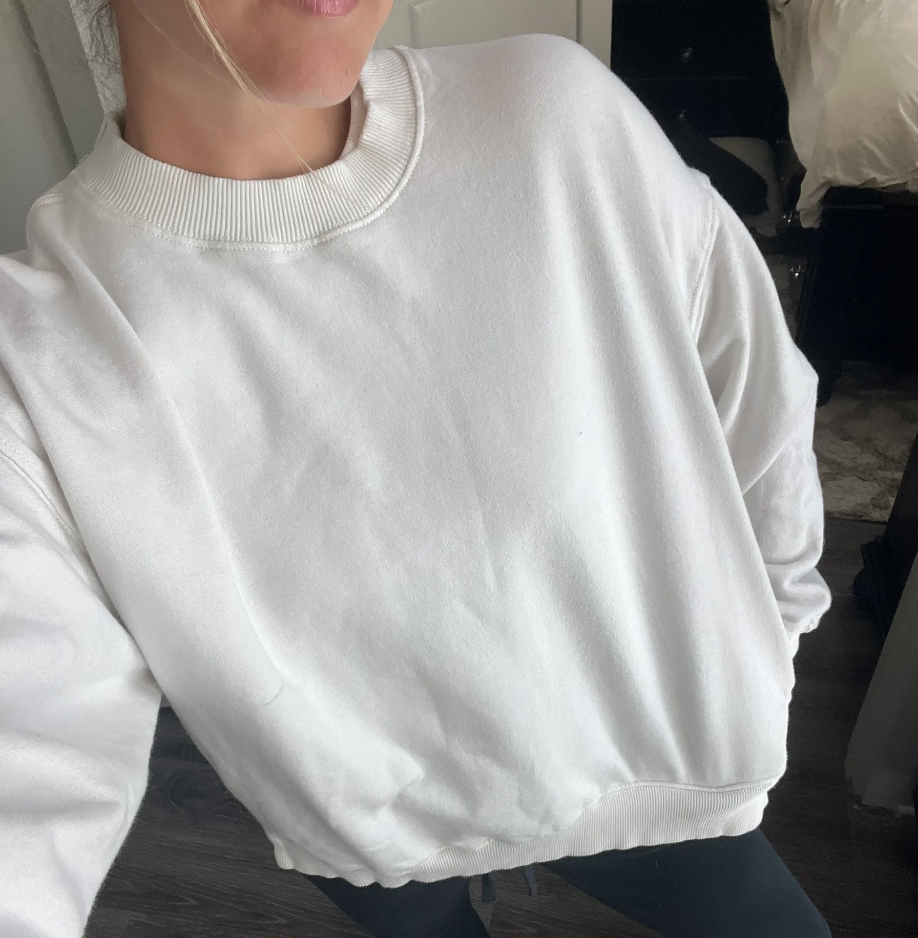 Free People All Star Solid Pullover in Ivory, XS - Image 3