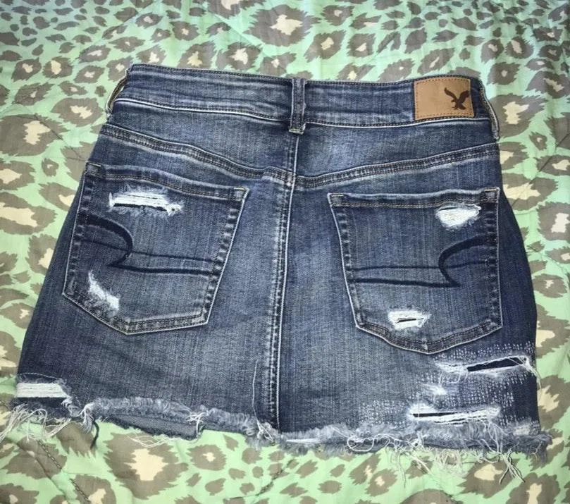 Patched Jean Skirt - Image 2
