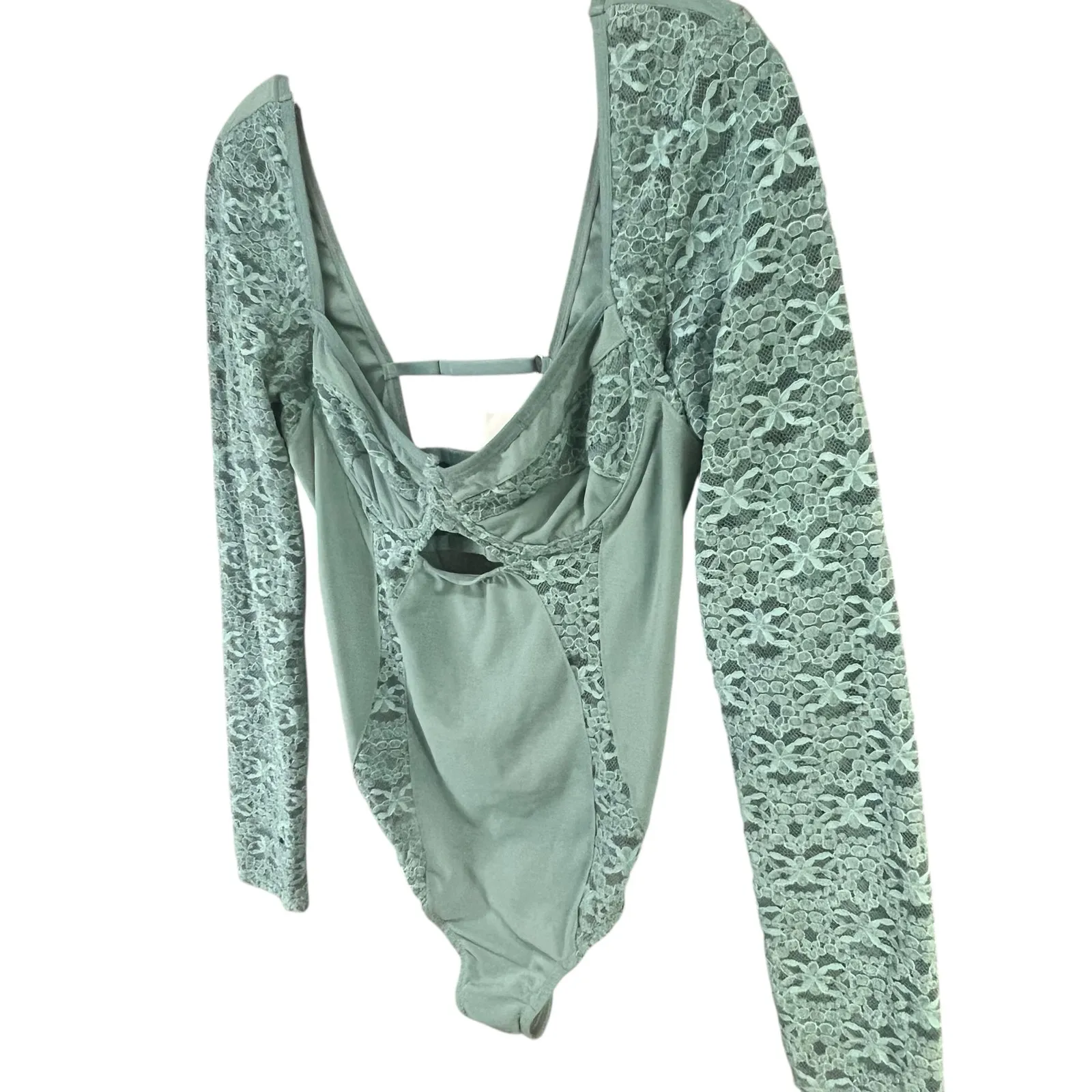 Urban Outfitters Out From Under Bodysuit M Lace Mesh Dark Romantic Feminine NEW - Image 3